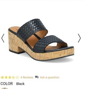 Miz Mooz Genna Woven Leather Sandals sz‎ 42 Platform style